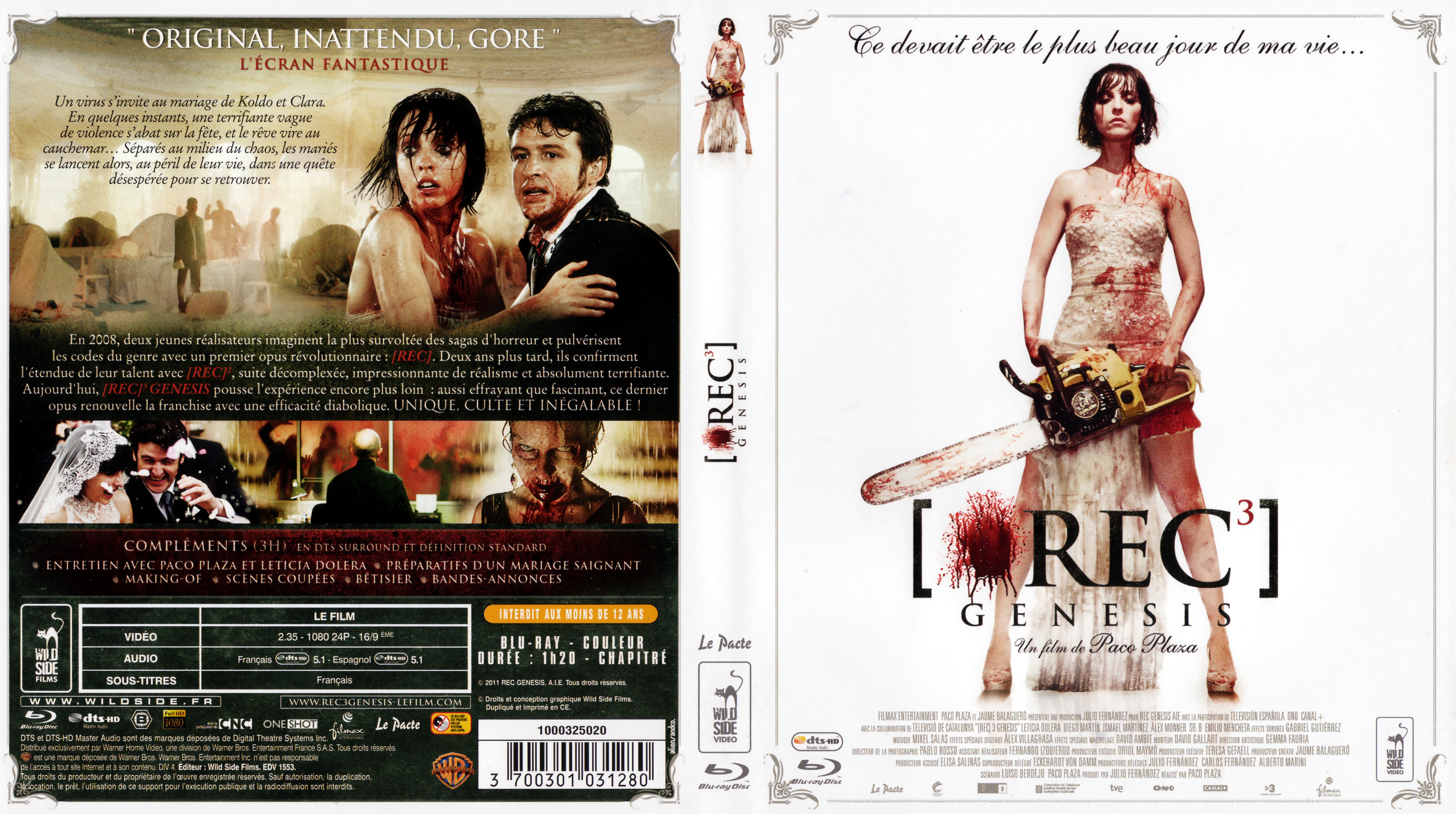 Jaquette DVD [REC]3 Gnesis (BLU-RAY)